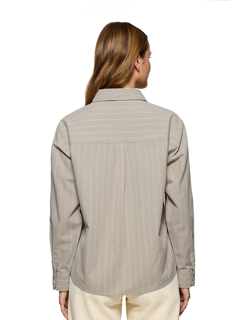 Camisa Manga Comprida Bege