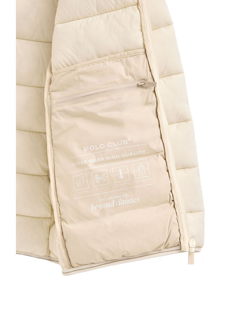 Casaco Acolchoado Salma Bege