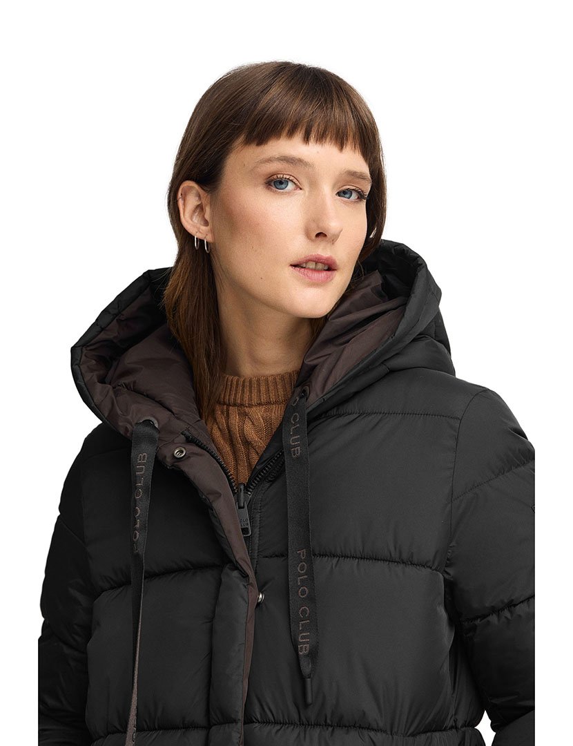 Casaco Reversível Gaia Preto-Castanho