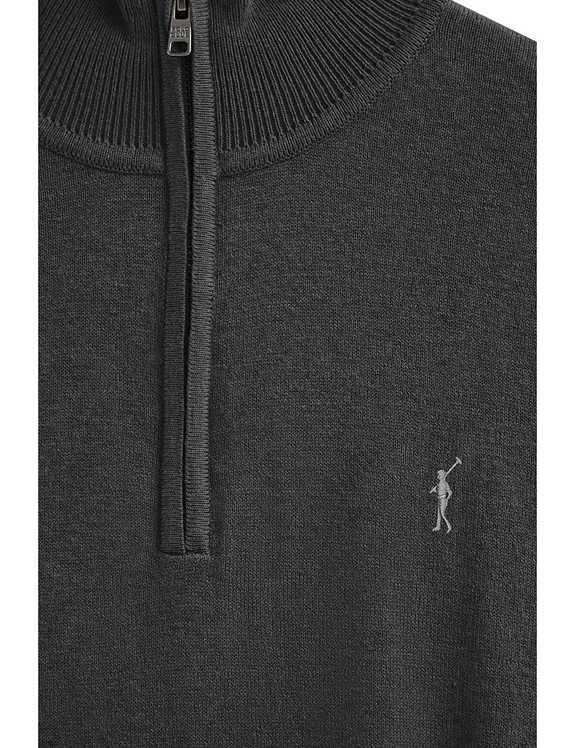 Pullover Rigby Go Zipper Wool Cinzento