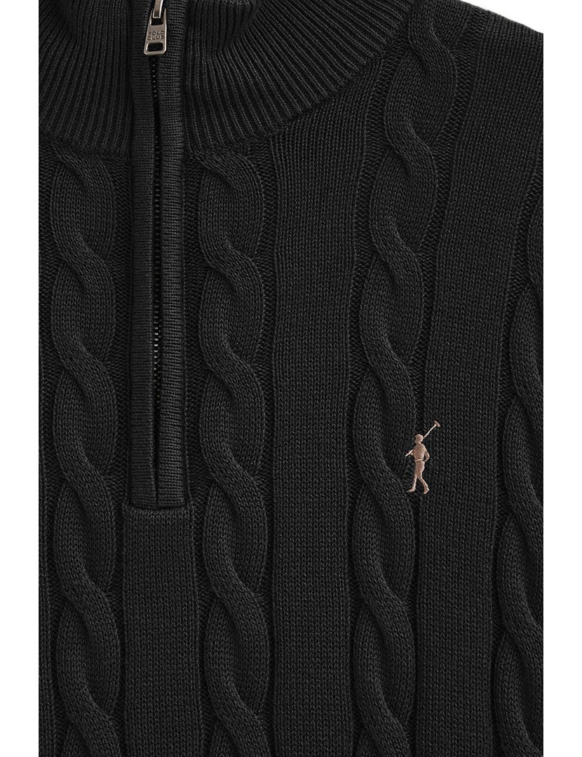 Pullover Rigby Go Zipper Wool Preto