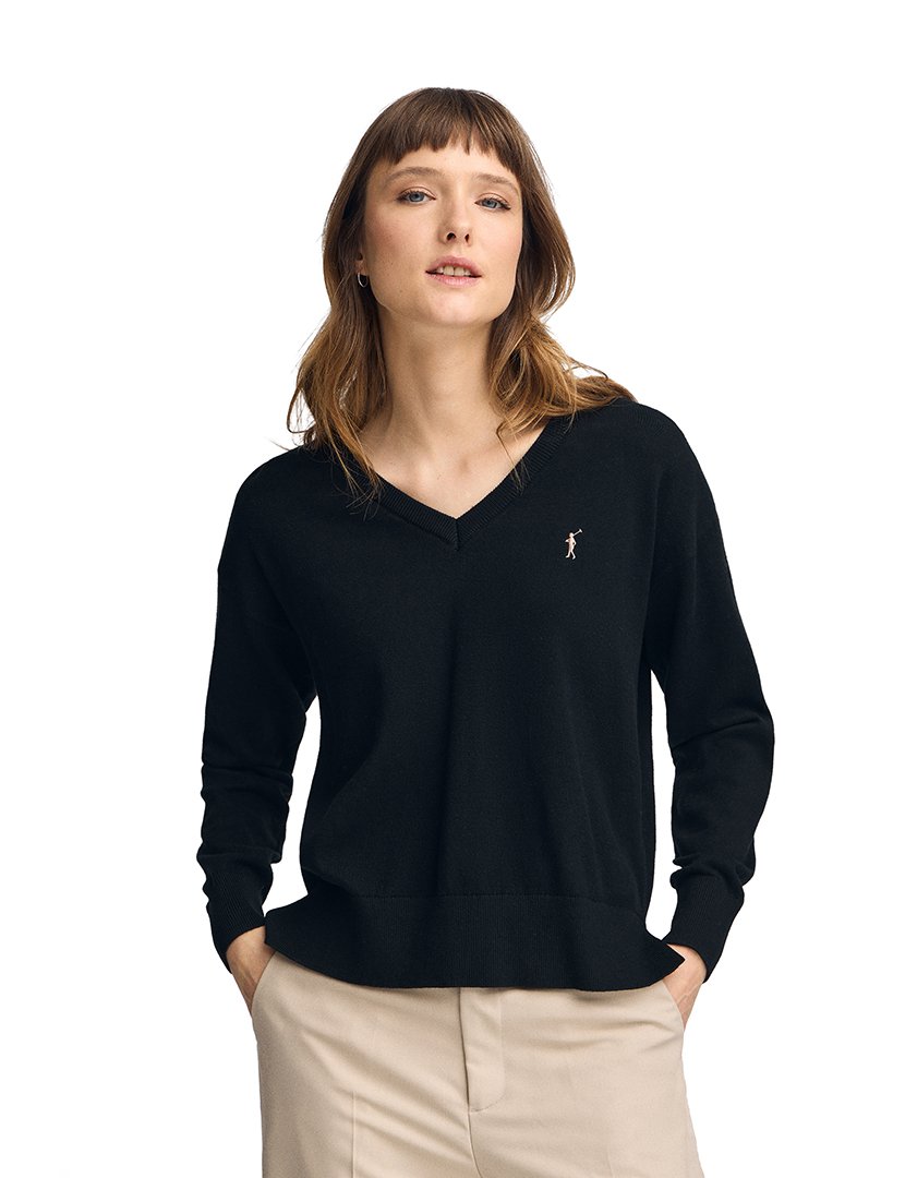 Pullover Rigby Go V Wool Preto