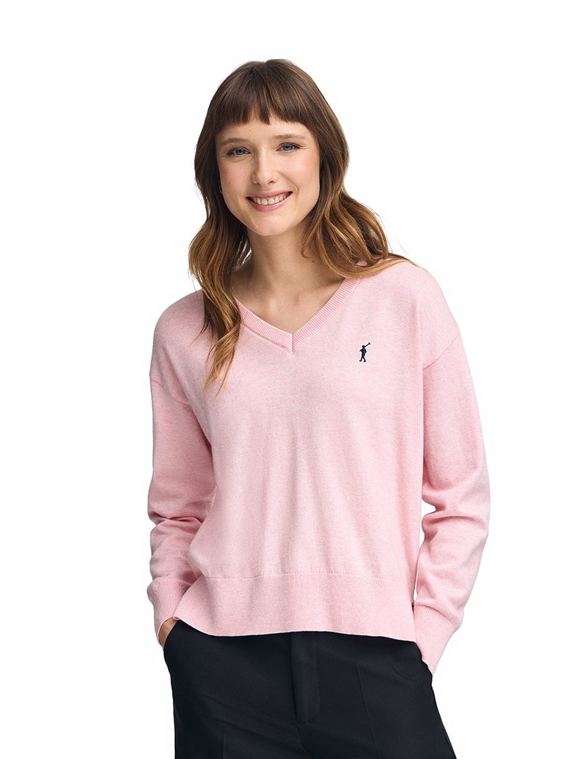 Pullover Rigby Go V Wool Rosa