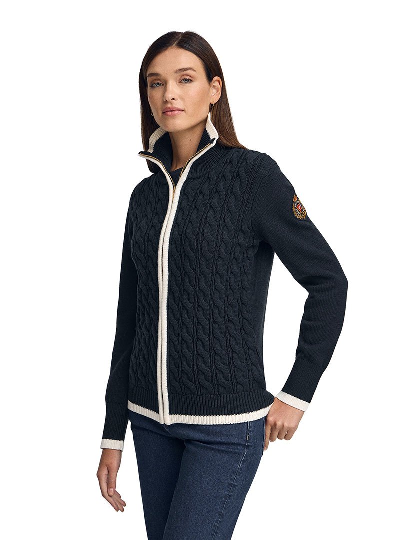 Cardigan Nautic Patch Azul
