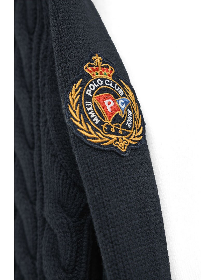 Cardigan Nautic Patch Azul