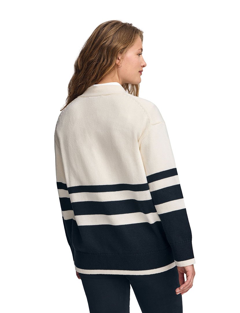 Pullover Kor Nautic Bege-Azul