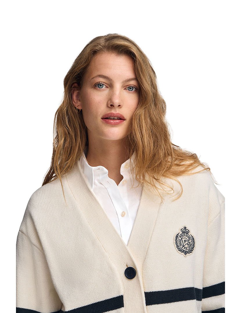 Pullover Kor Nautic Bege-Azul