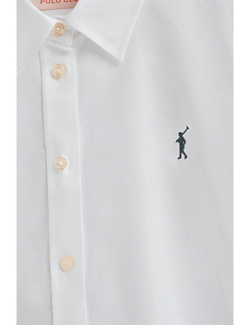 Camisa Manga Comprida Rigby Go Oxford Branco