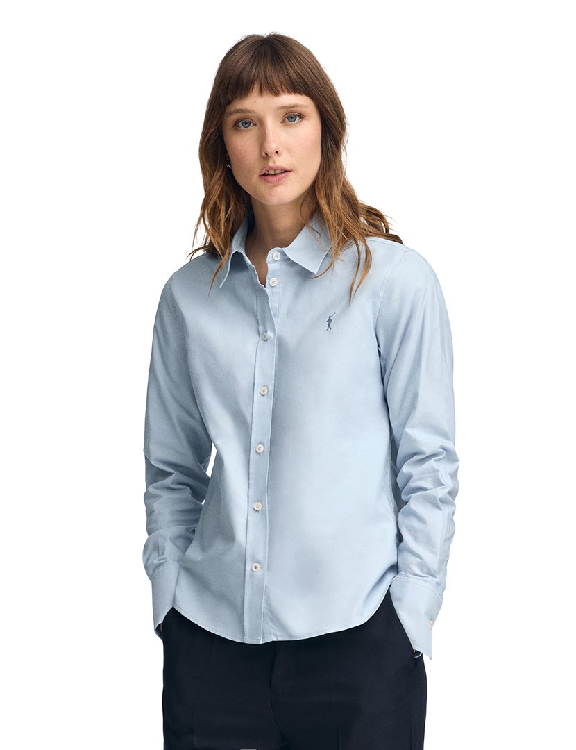 Camisa Manga Comprida Rigby Go Oxford Azul