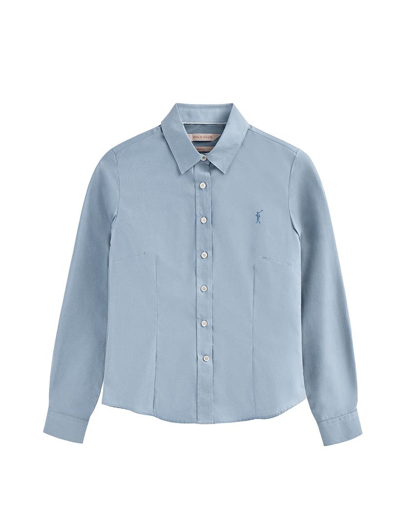 Camisa Manga Comprida Rigby Go Poplin Azul