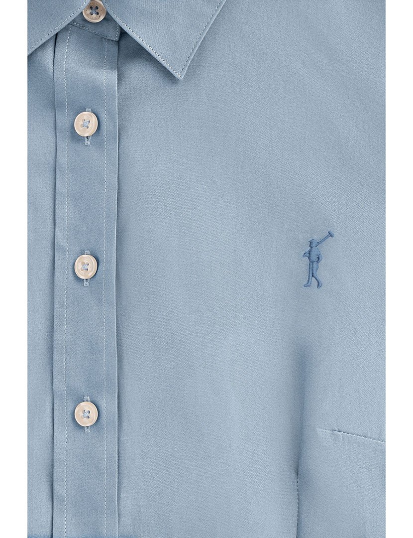 Camisa Manga Comprida Rigby Go Poplin Azul