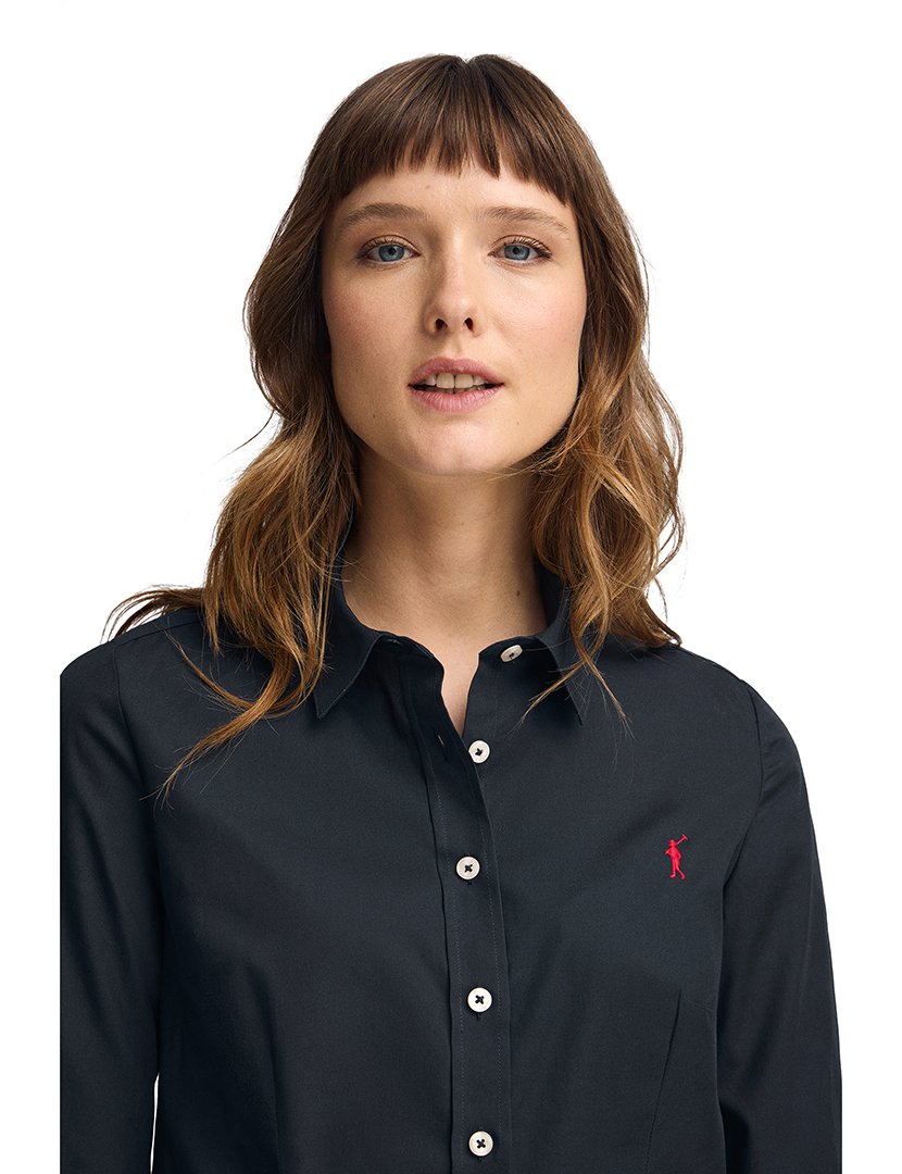 Camisa Manga Comprida Rigby Go Poplin Azul