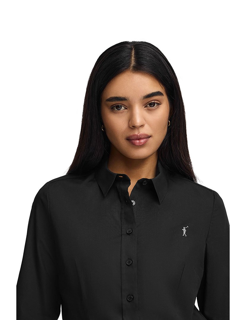Camisa Manga Comprida Rigby Go Poplin Preto