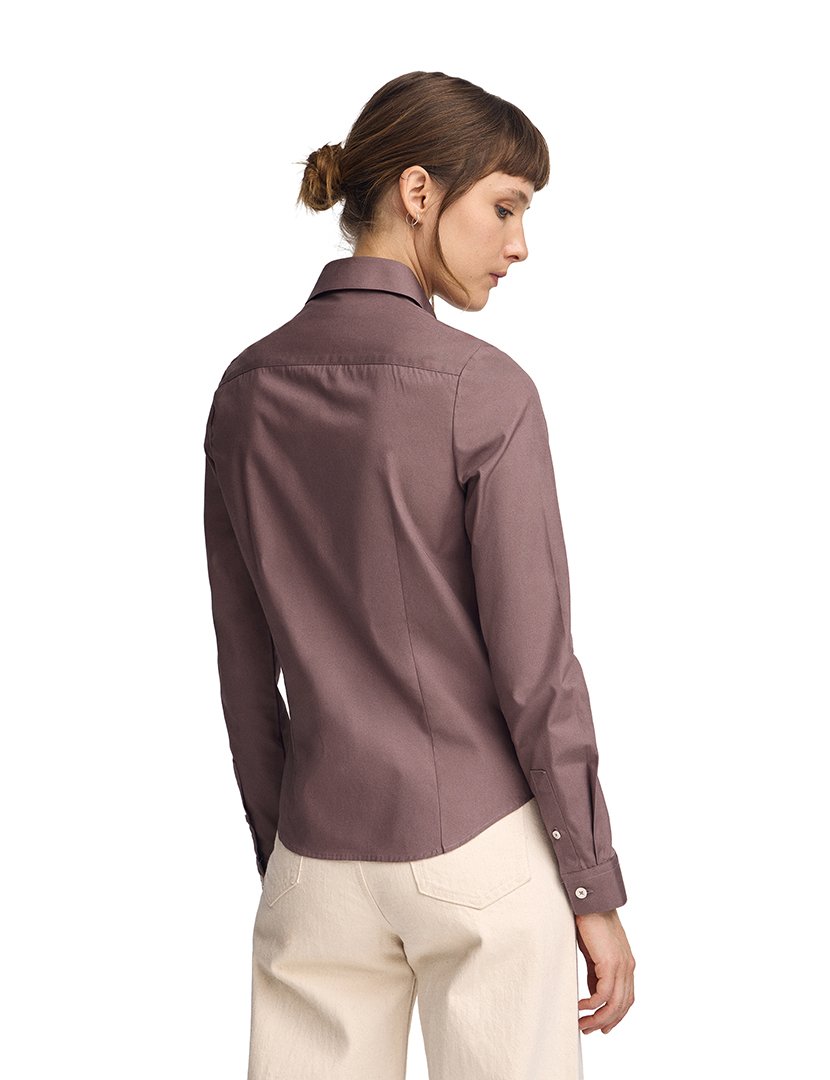 Camisa Manga Comprida Rigby Go Poplin Rosa Taupe