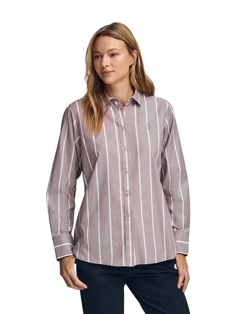 Camisa Manga Comprida Rigby Go Relaxed Rosa Taupe