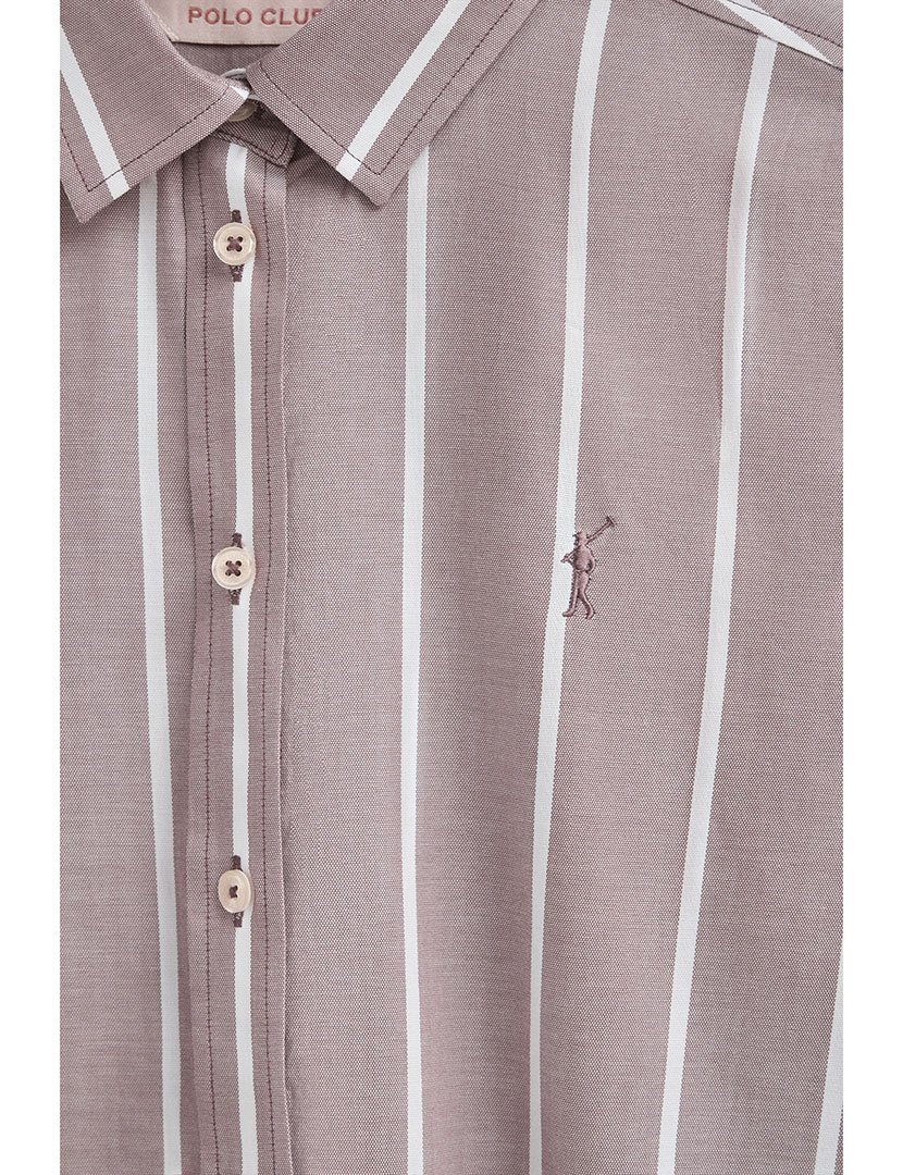 Camisa Manga Comprida Rigby Go Relaxed Rosa Taupe