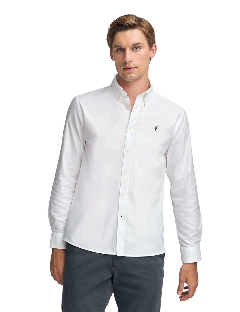 Camisa Manga Comprida Rigby Go Oxford Branco