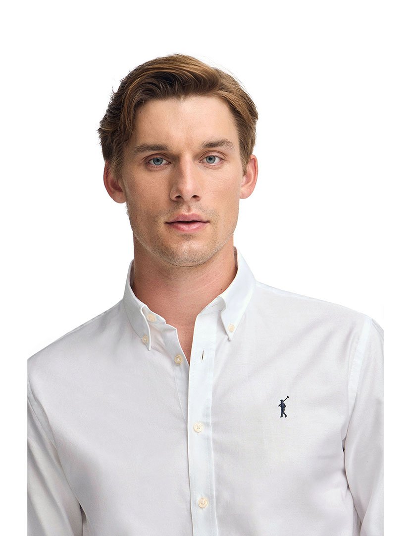 Camisa Manga Comprida Rigby Go Oxford Branco