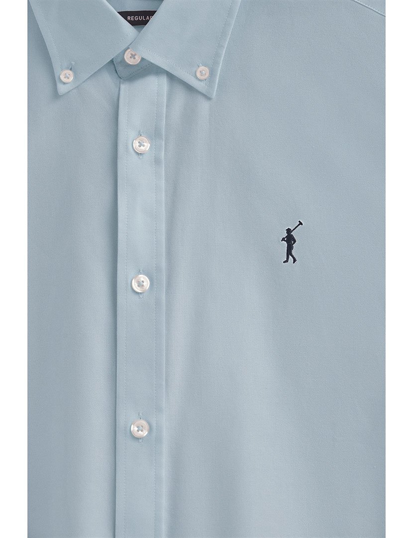 Camisa Manga Comprida Rigby Go Oxford Azul