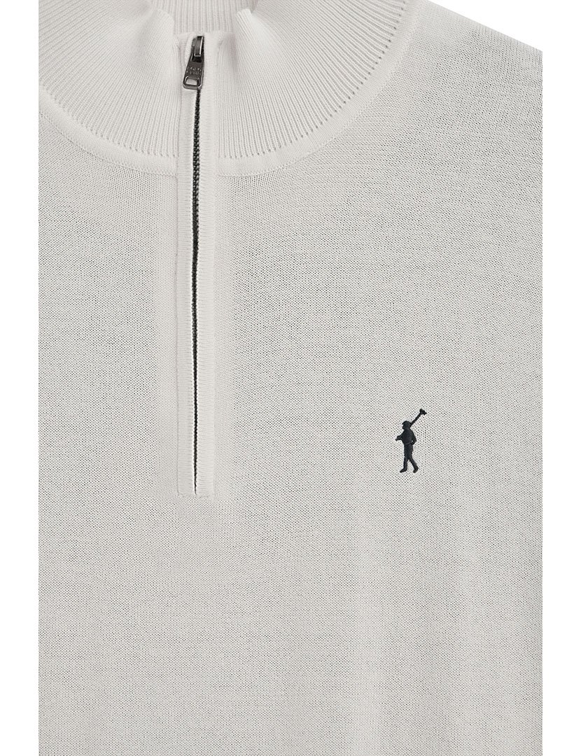 Pullover Rigby Go Zipper Bege