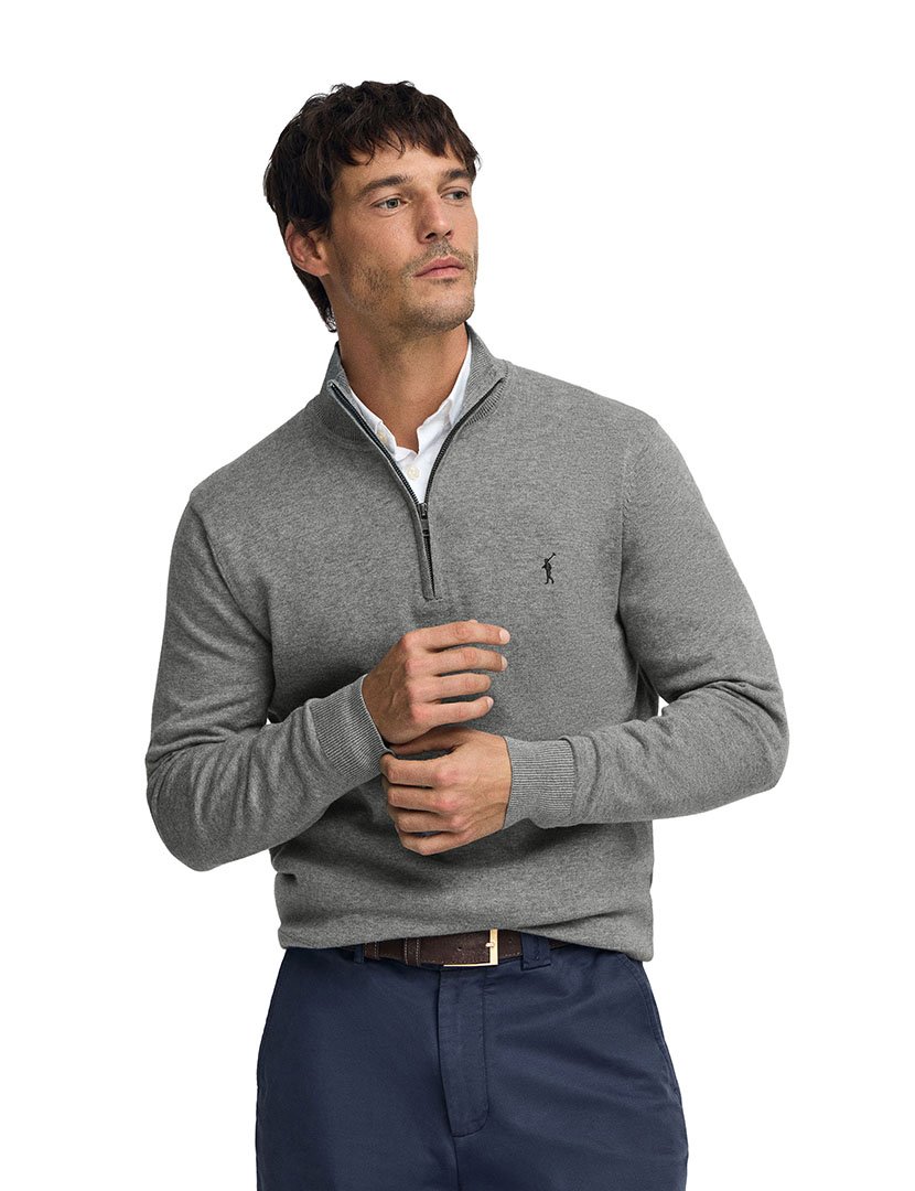 Pullover Rigby Go Zipper Cinza