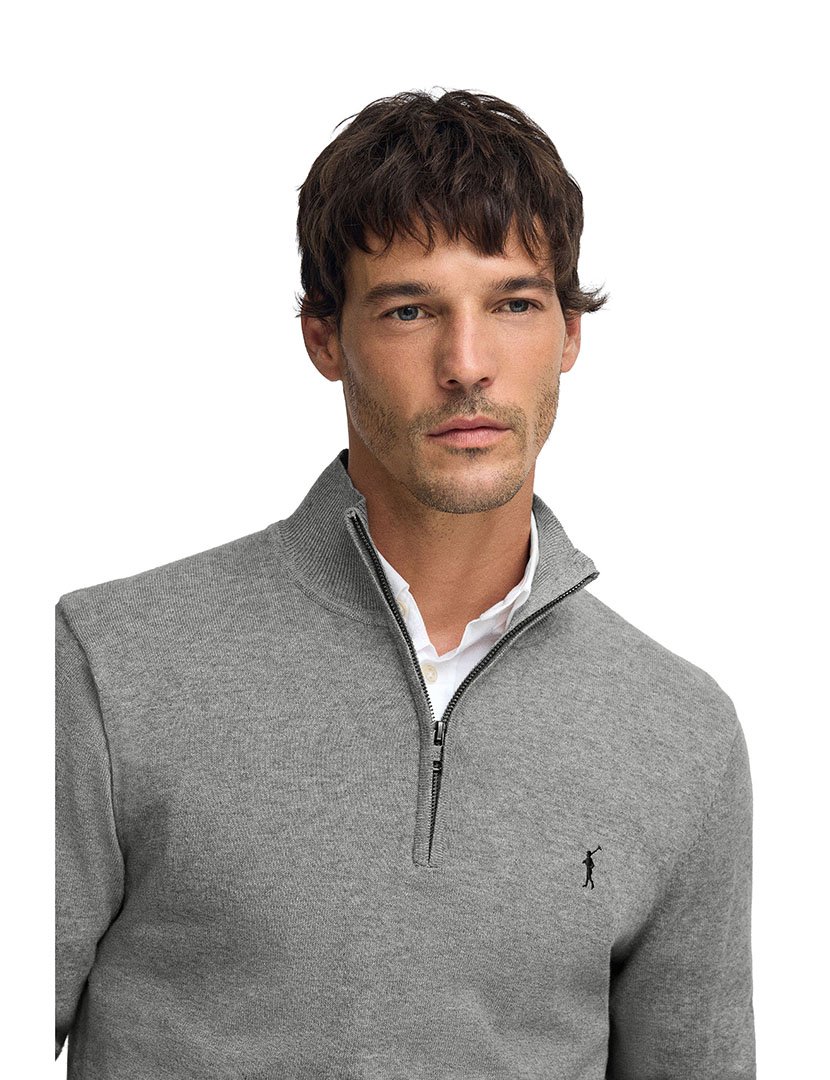 Pullover Rigby Go Zipper Cinza