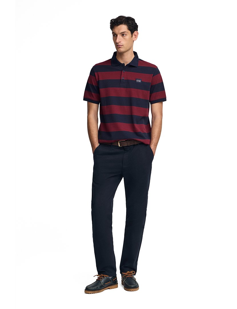 Pólo Manga Curta Cronos Azul