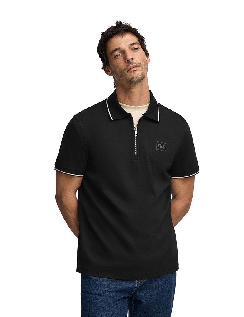 Pólo Manga Curta Perseo Preto