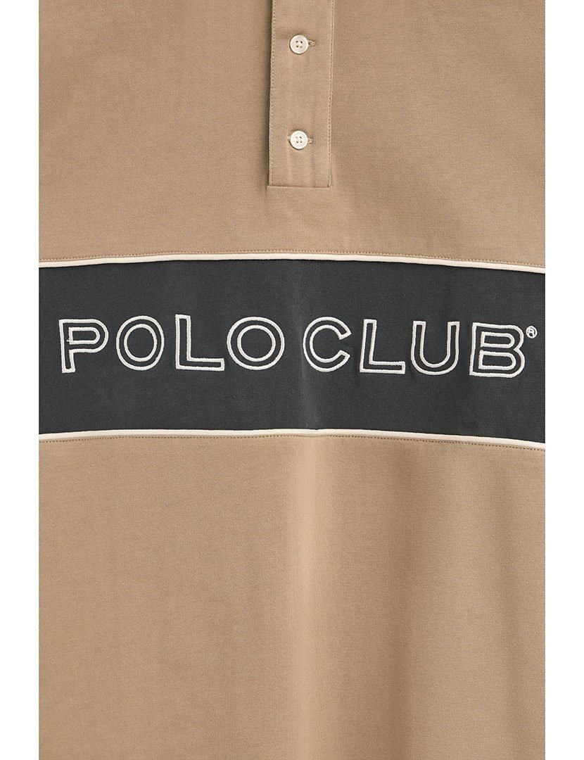 Pólo Manga Comprida Daviero Castanho