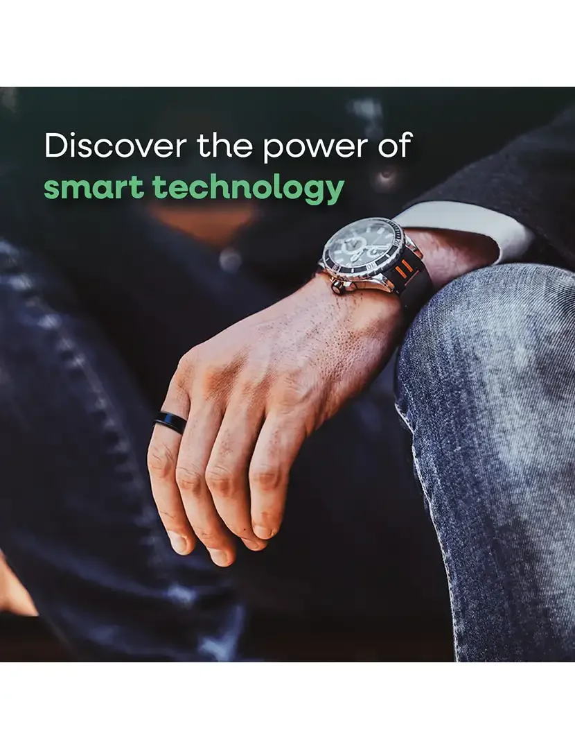 Smart Ring Elite LUX Black - Tamanho 10