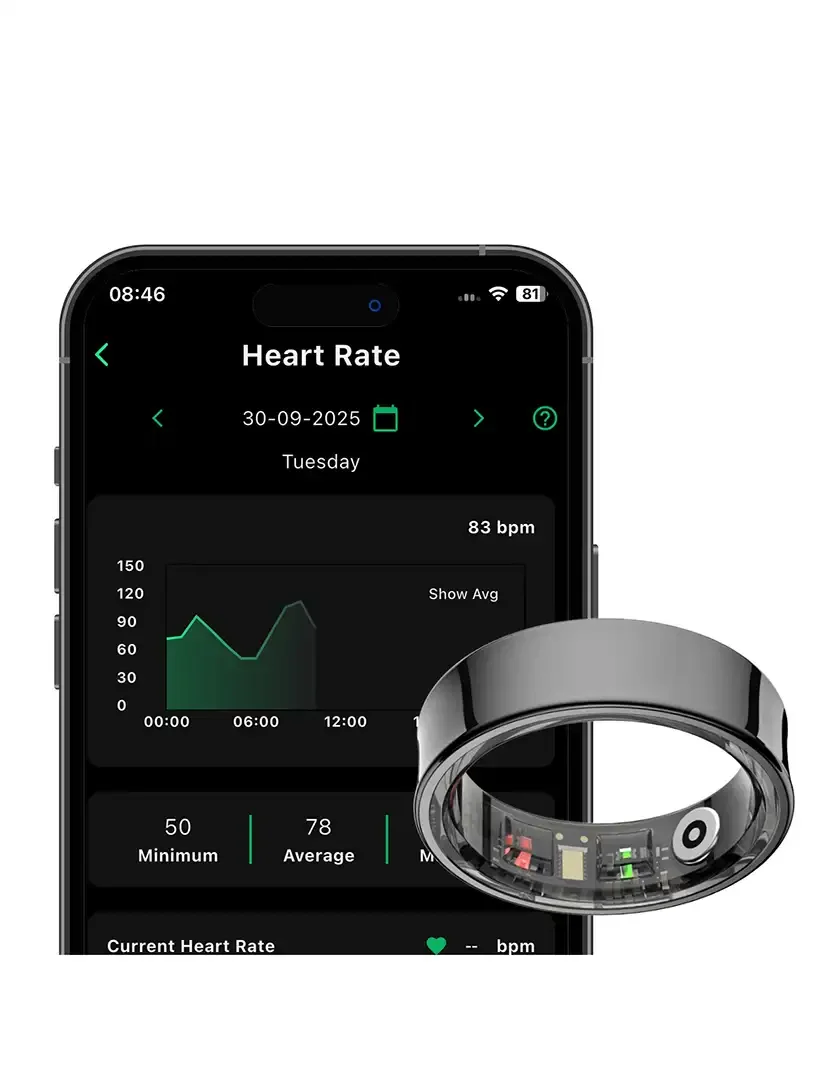 Smart Ring Elite LUX Silver - Tamanho 10