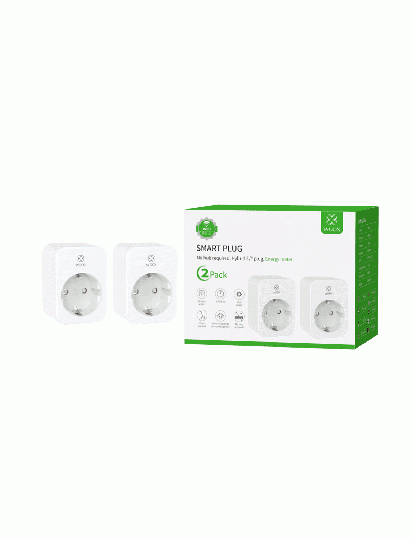 Pack 2 Tomadas Smart EU