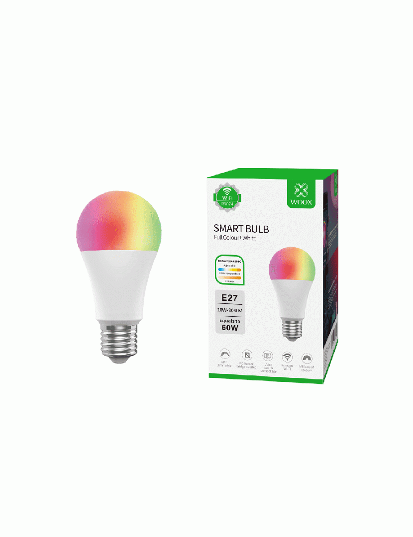 Lâmpada LED Smart WiFi RGB+CCT E27