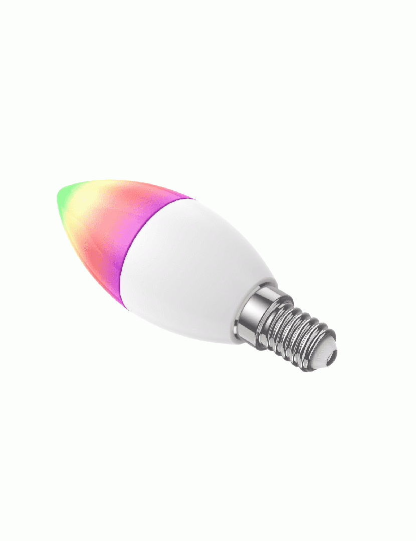 Lâmpada LED Smart WiFi RGB+CCT E14