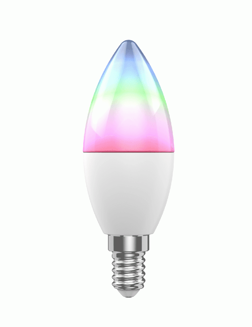Pack 2 Lâmpadas LED Smart WiFi RGB+CCT E14