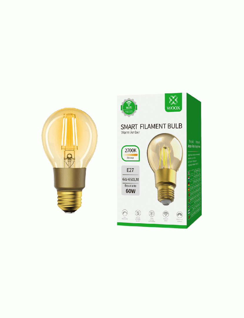 Lâmpada Smart E27 Filament LED