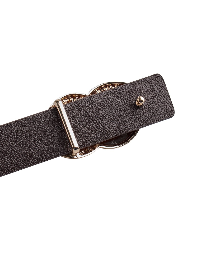 Cinto Reversível com fivela removível Castanho