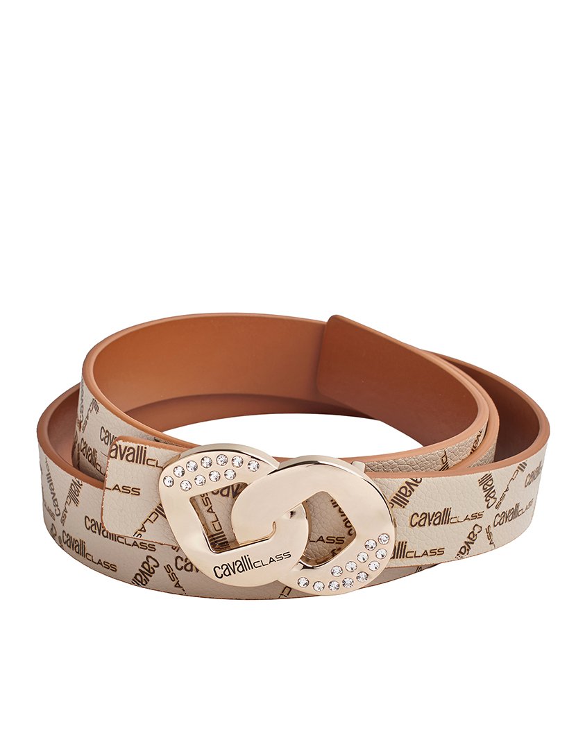 Cinto Reversível com fivela removível Bege-Castanho