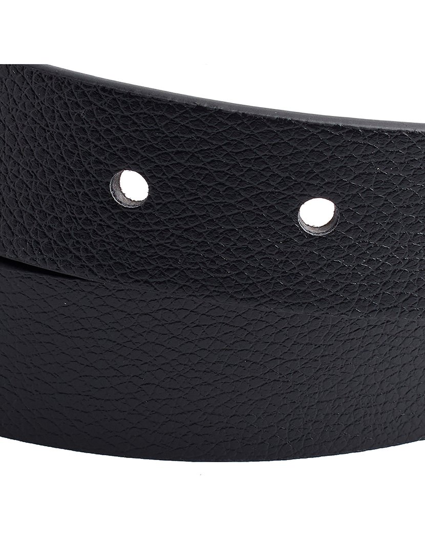 Cinto com fivela de pérola Preto