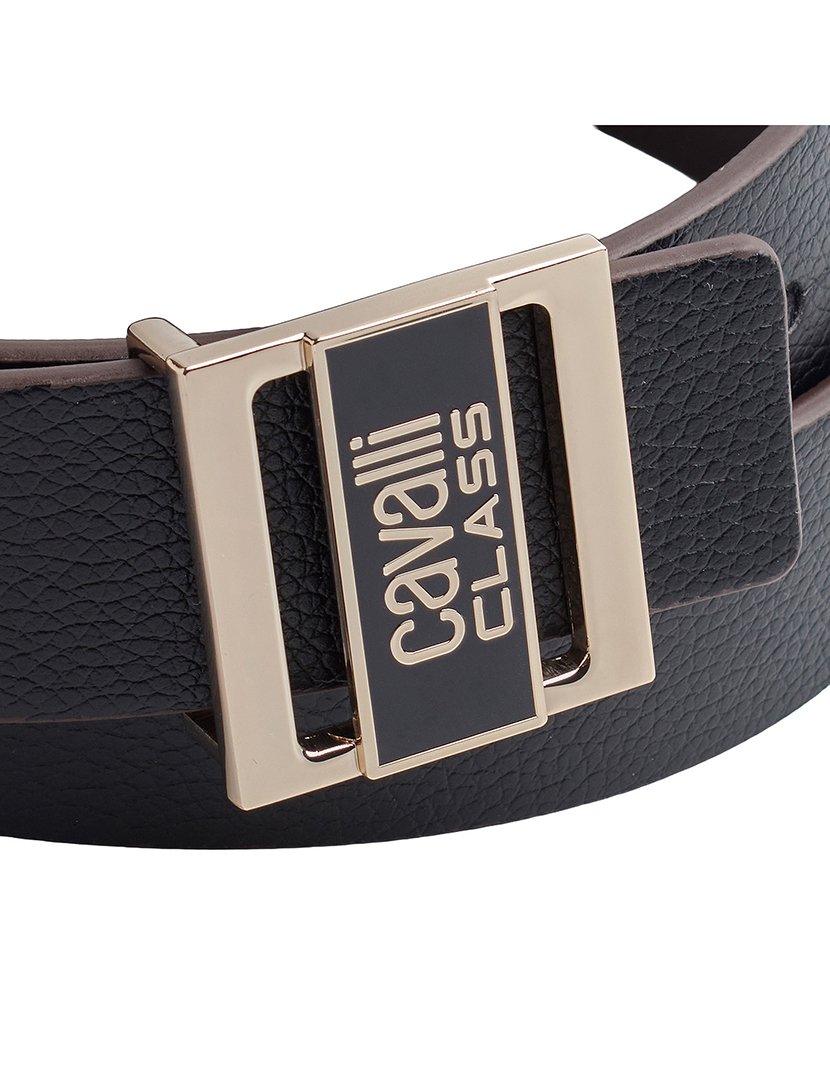 Cinto Reversível com fivela removível Preto-Castanho