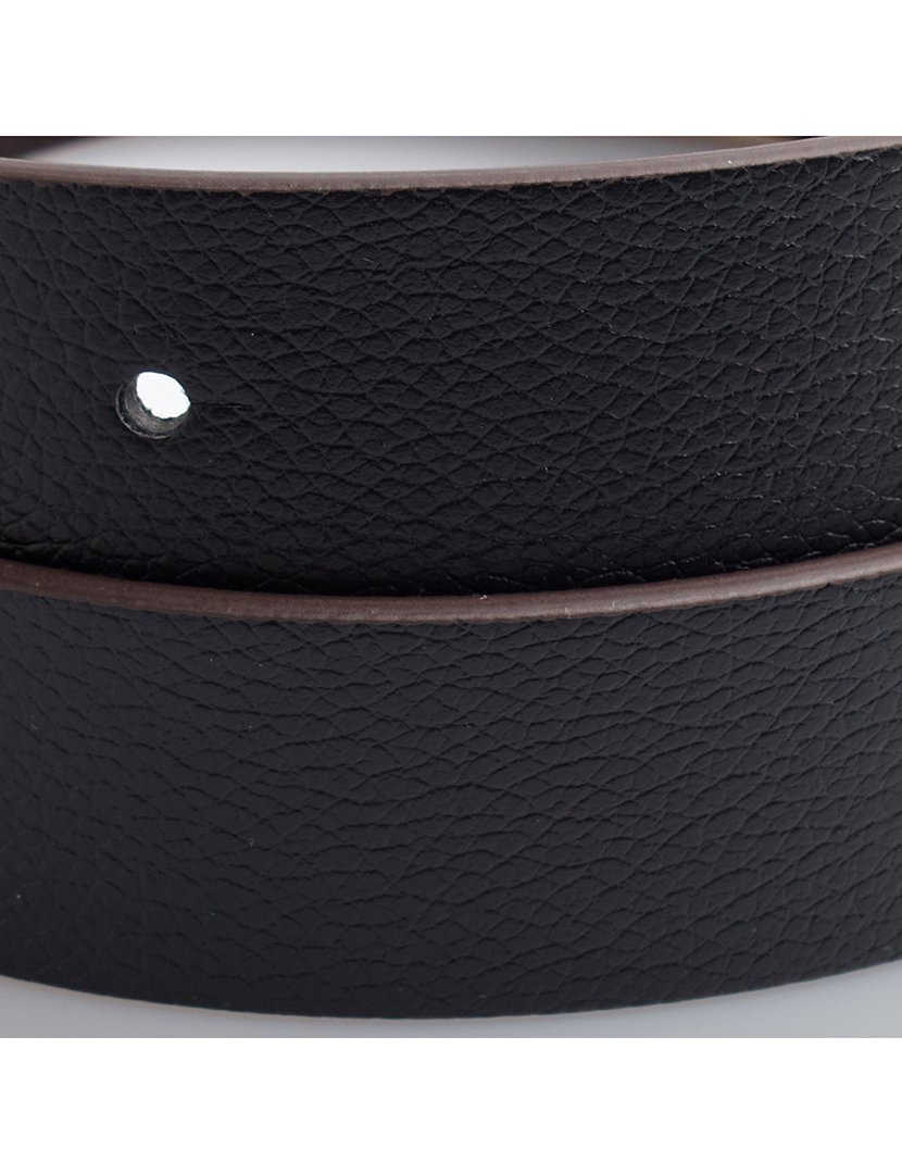 Cinto Reversível com fivela removível Preto-Castanho