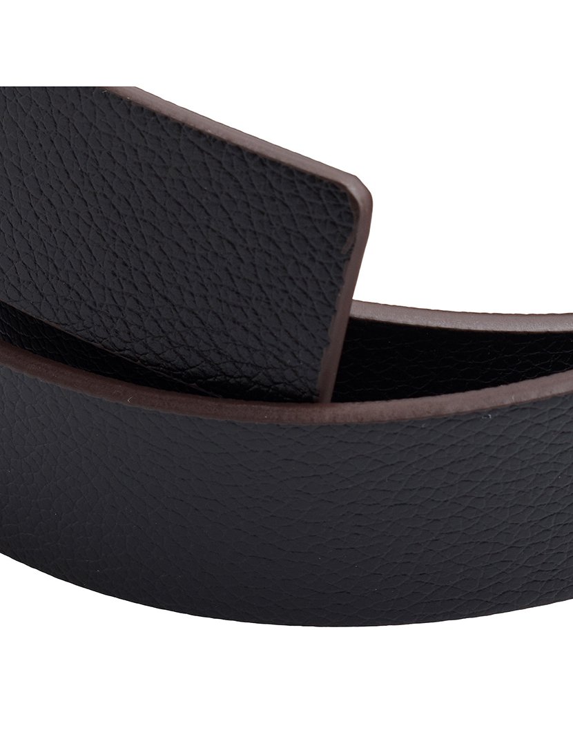Cinto Reversível com fivela removível Preto-Castanho