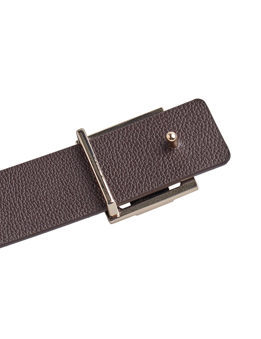 Cinto Reversível com fivela removível Preto-Castanho