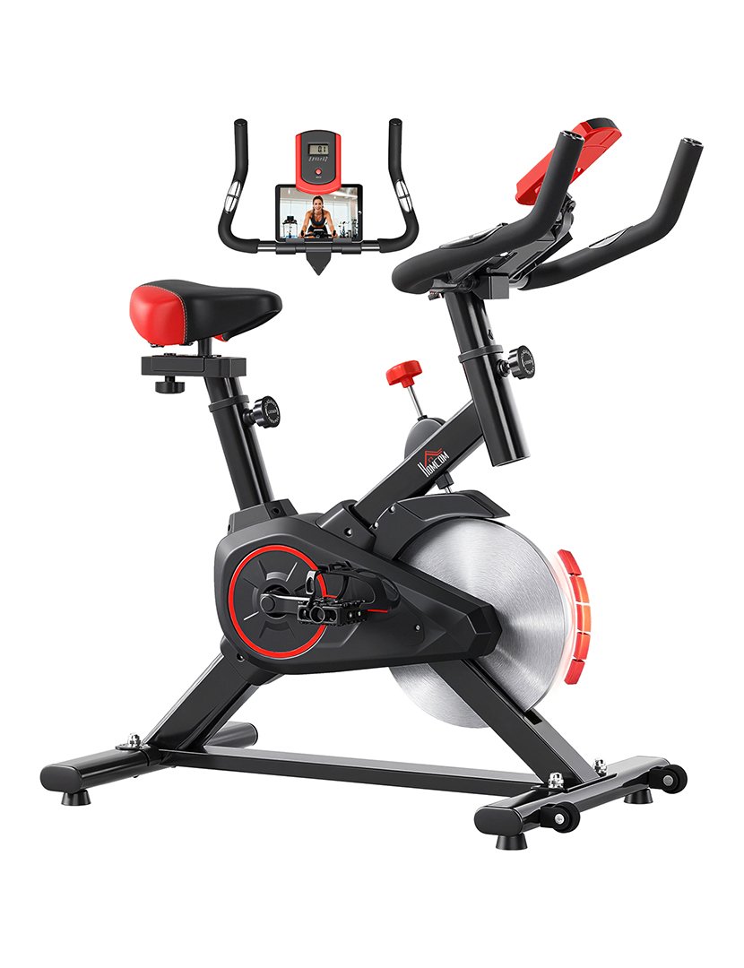 Bicicleta Ergométrica Preta-Vermelha