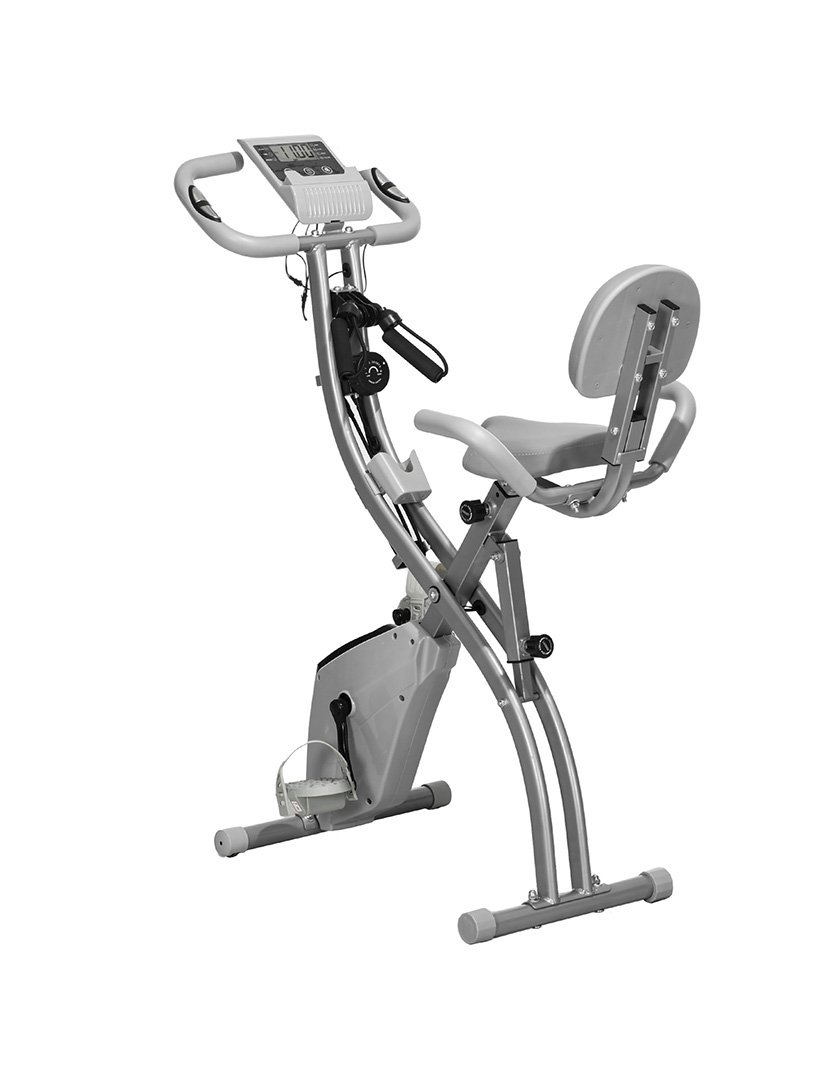 Bicicleta Ergométrica Dobrável Cinza
