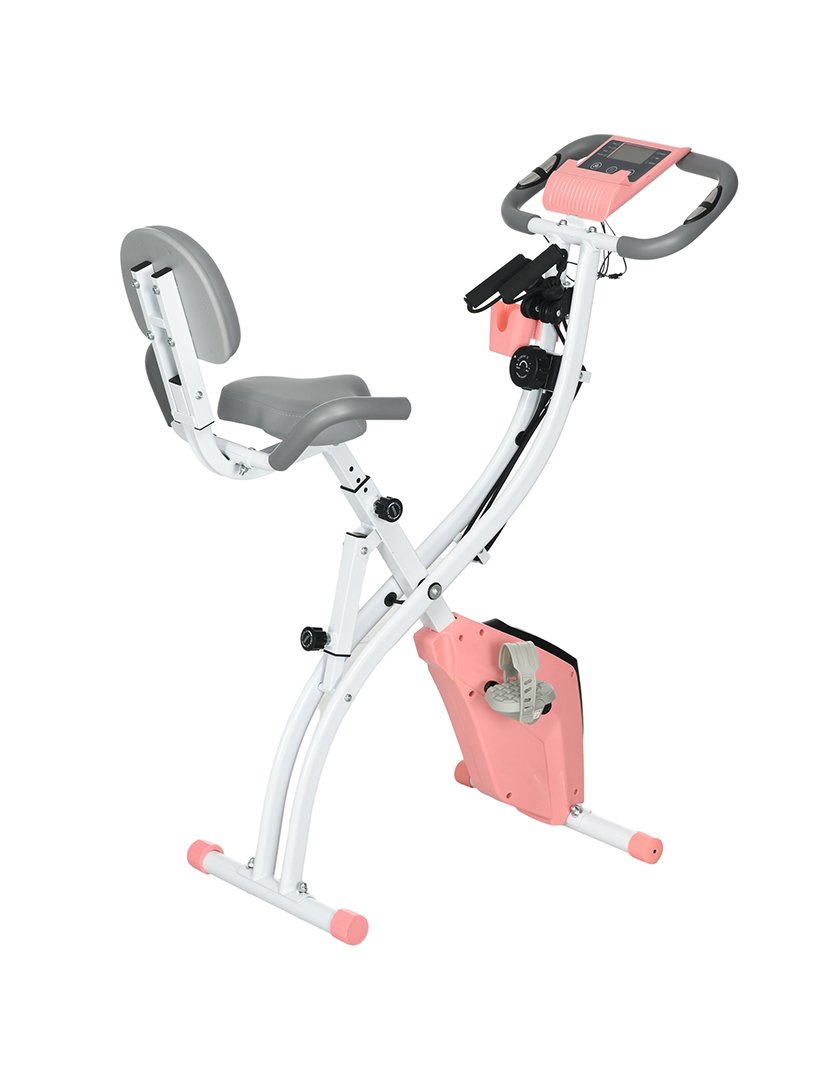 Bicicleta Ergométrica Dobrável Rosa