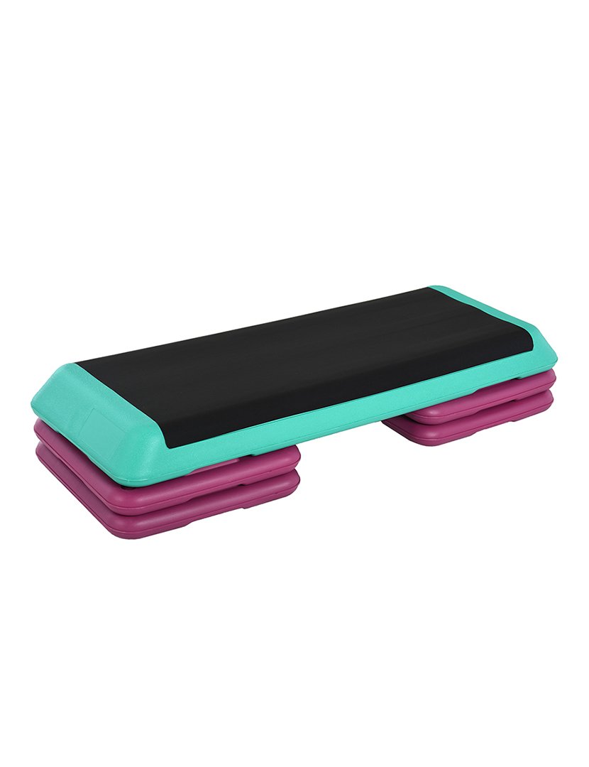 Step de Exercício Aeróbico Verde-Rosa