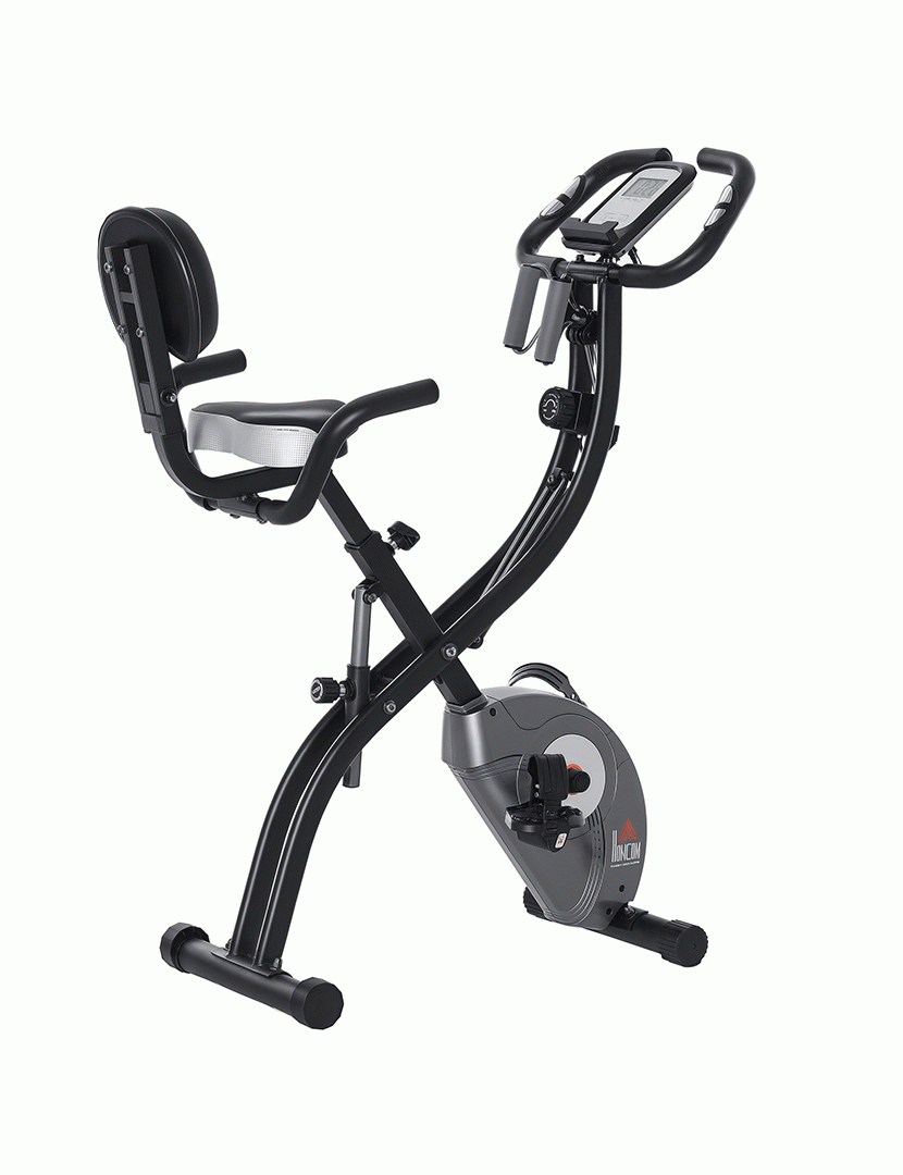 Bicicleta Ergométrica Dobrável Preta