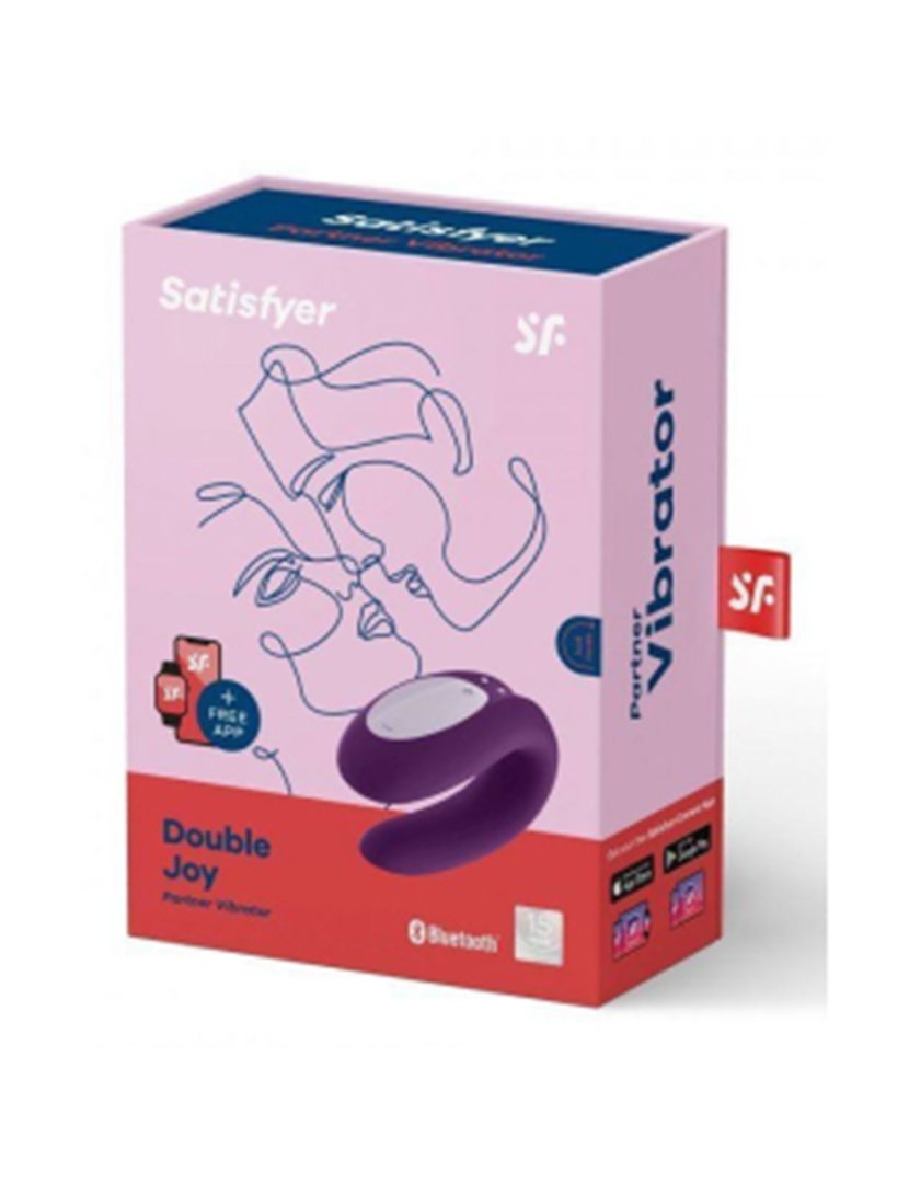Vibrador Double Joy com app Violeta