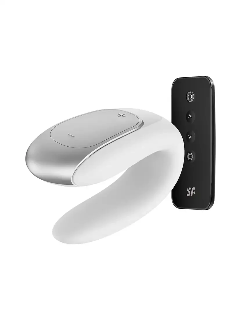 Double Fun Branco Vibrador Parejas